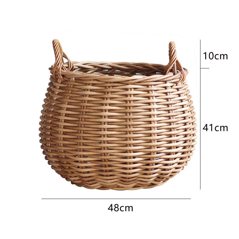 Handwoven basket with practical handles Stornfield