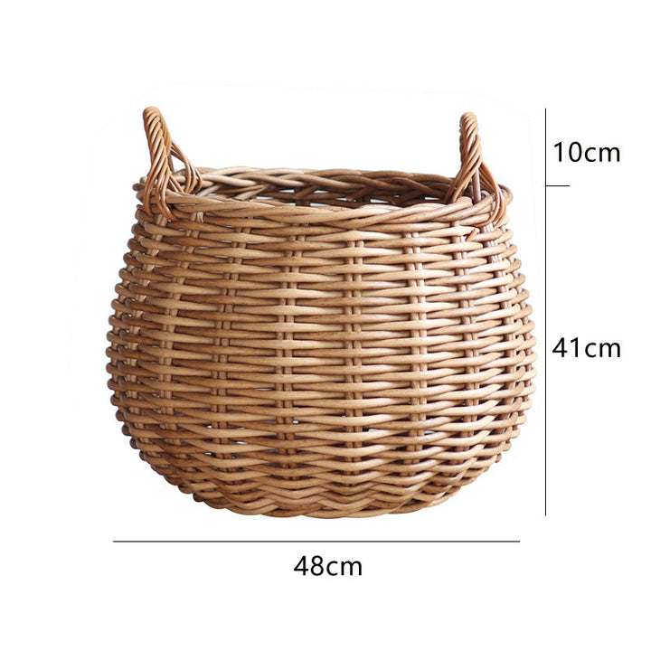 Handwoven basket with practical handles Stornfield