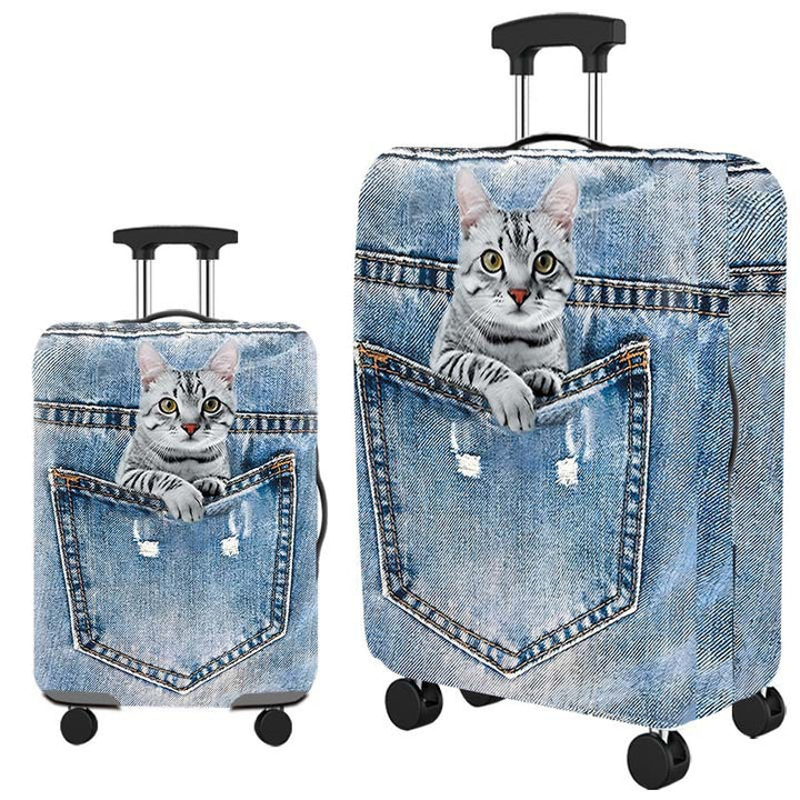 Ladies hard-shell suitcase with playful dog motif Stornfield