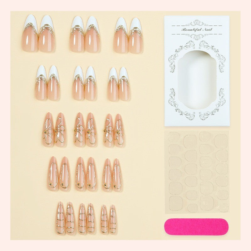 Nail art set with filigree gold accents Stornfield