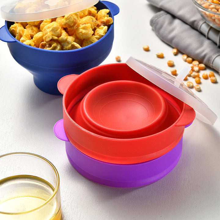 Silicone Popcorn Container with Lid Stornfield