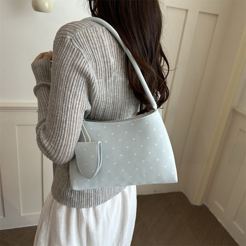 Polka Dot Shoulder Handbag
