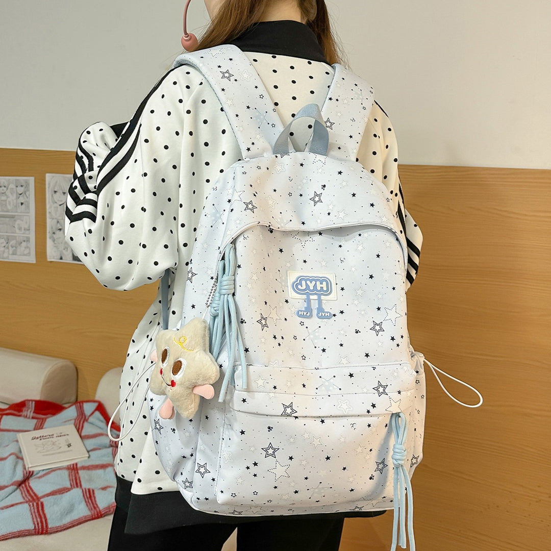 Stylish Star-Printed Backpack Stornfield 1791205440