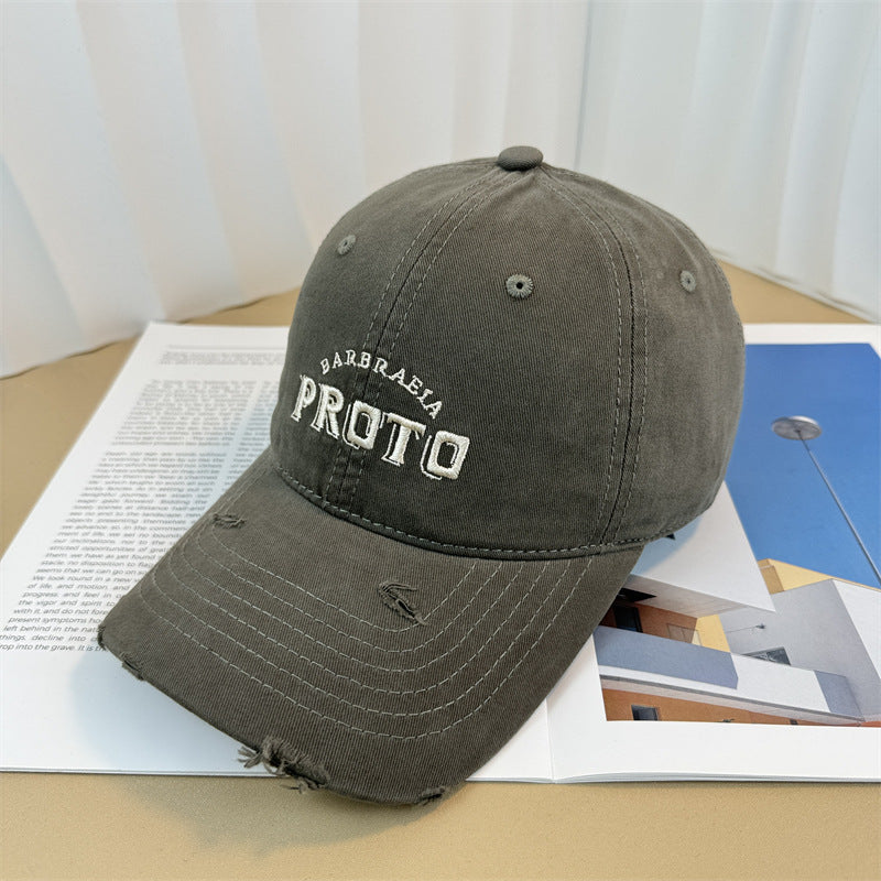Men's Vintage-Inspired Distressed Baseball Cap Stornfield