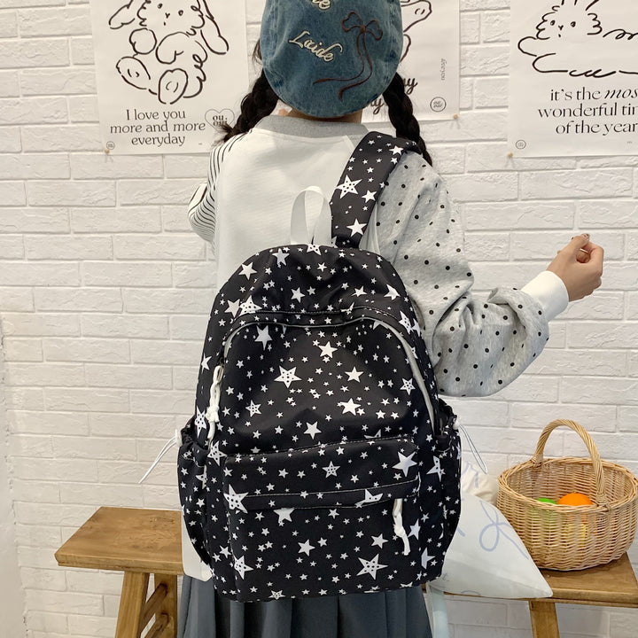 Backpack with High-Quality Star Pattern and Multifunctional Compartments Stornfield