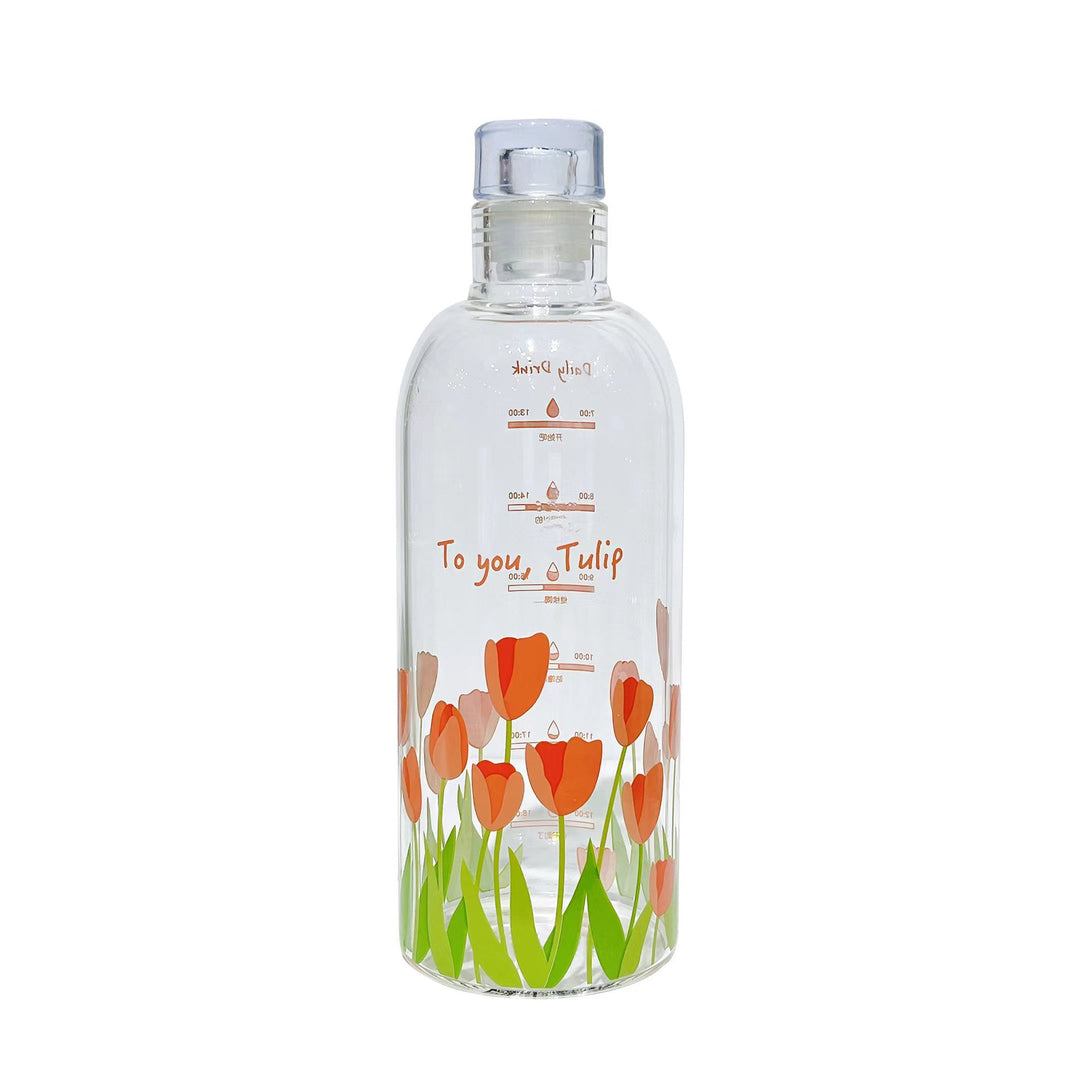 Women's water bottle with practical time marker Stornfield