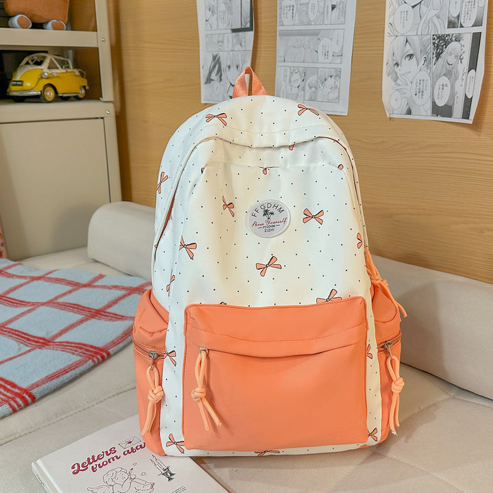 Stylish Bow-Embellished Casual Backpack Stornfield