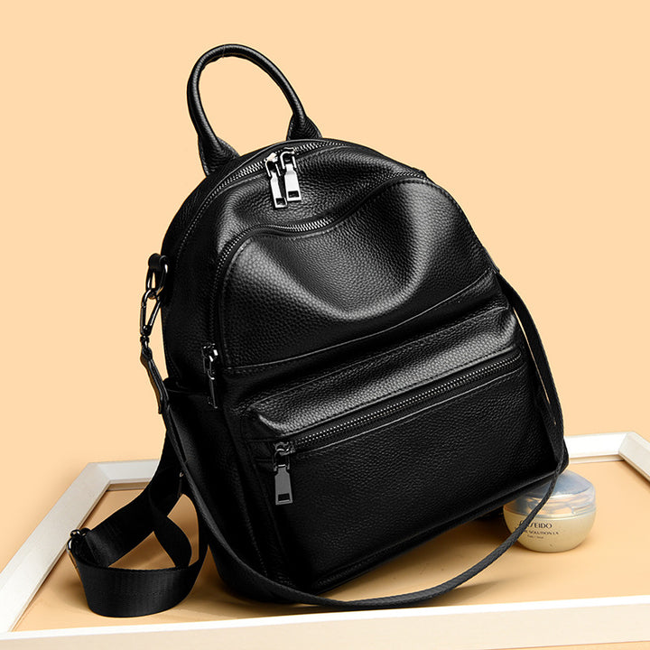Premium Leather Multi-Pocket Backpack Stornfield