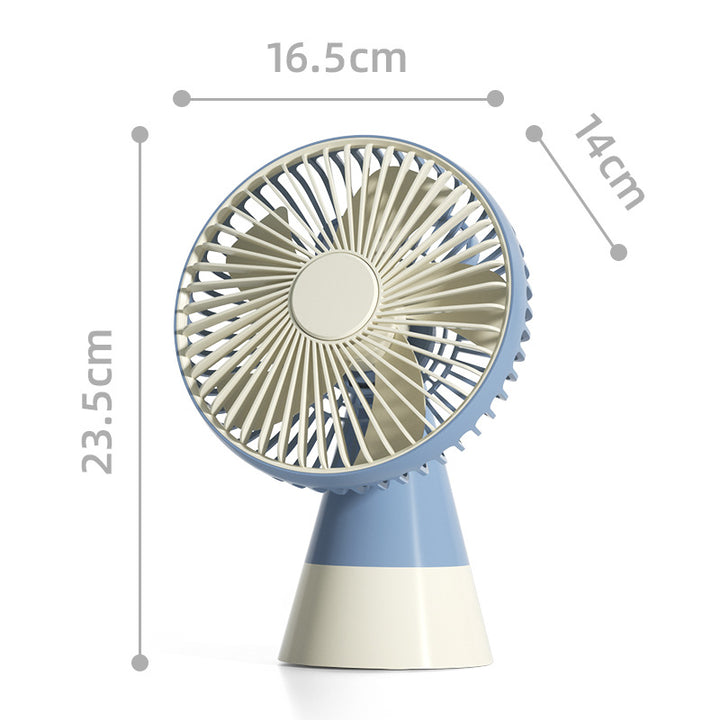 Women Portable Table Fan with Flexible Tilt and Powerful Battery Stornfield