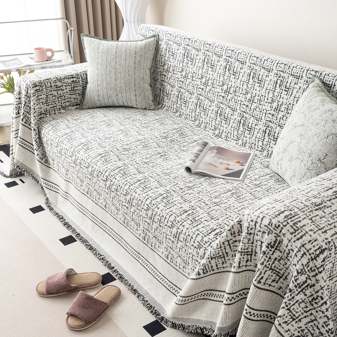 Textured Sofa Throw Blanket