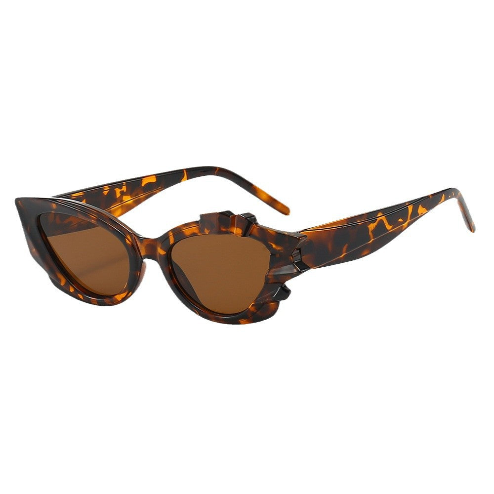 Ladies Cat-Eye Sunglasses with Eye-Catching Flower Frame Stornfield