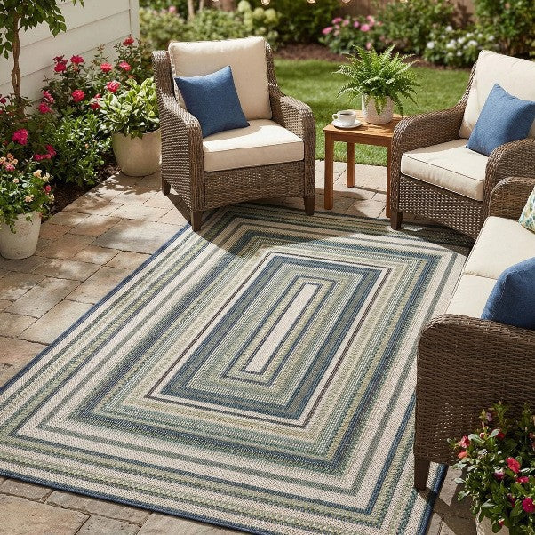 Geometric Design Outdoor Area Rug
