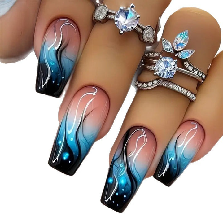Artistic Long Acrylic Nail Extensions Stornfield