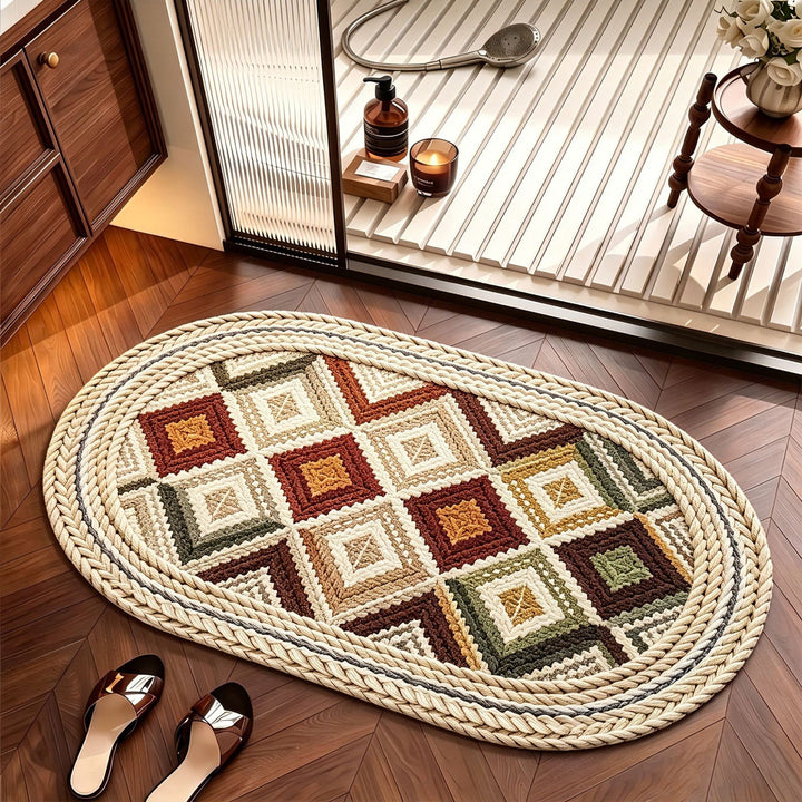 Braided Textured Area Rug
