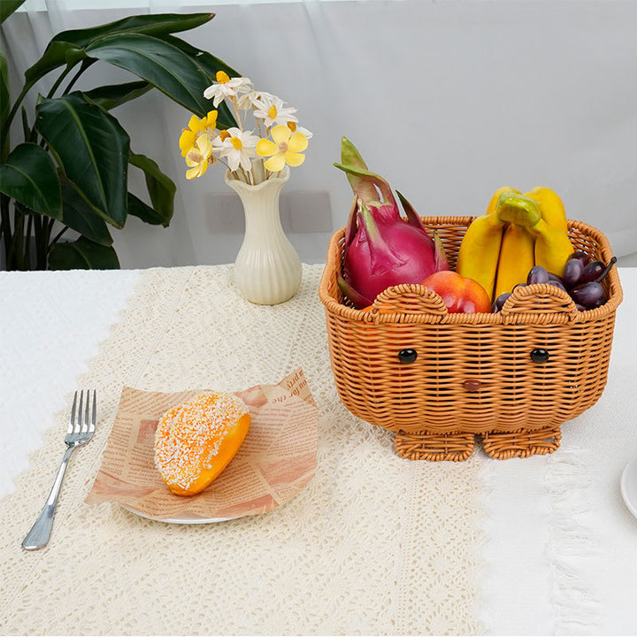 Cute Animal-Themed Woven Storage Basket Stornfield