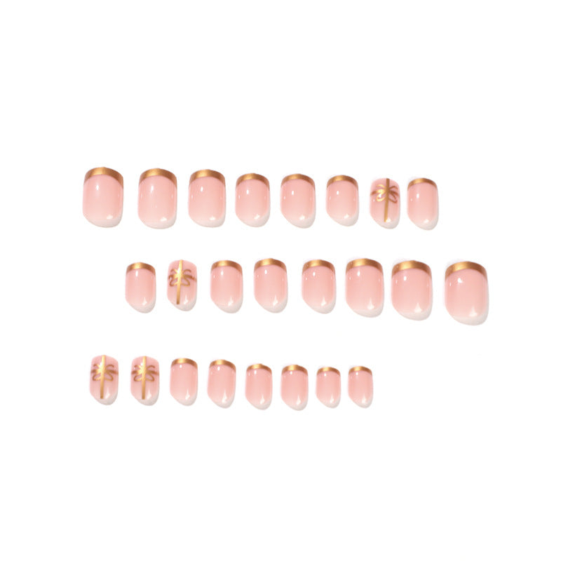 Elegant nail design with gold accents Stornfield