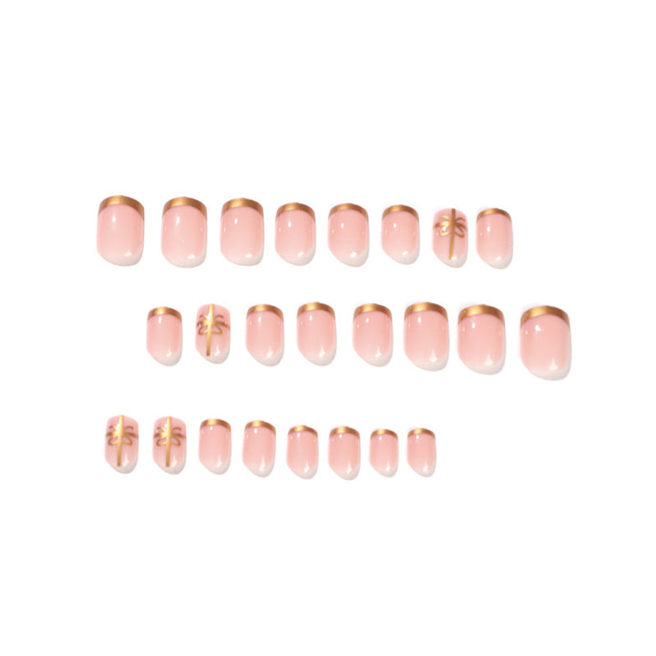 Elegant nail design with gold accents Stornfield