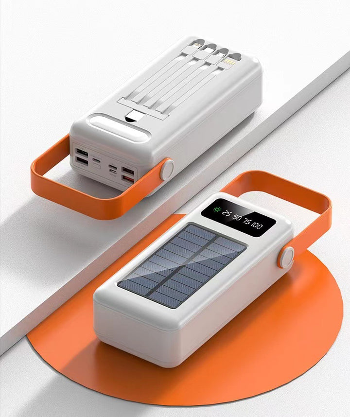 Portable Solar Power Bank with Multiple Charging Ports and LED Display Stornfield