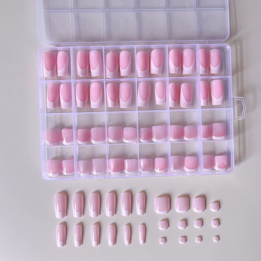 Artificial nail set with elegant gradient and high-gloss surface Stornfield