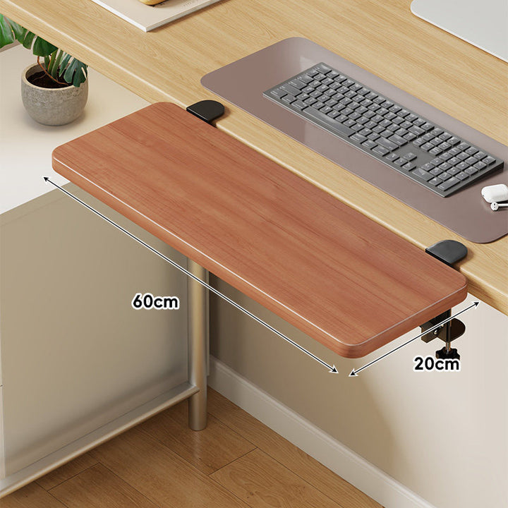 Extra-Wide Low-Profile Under-Desk Slide-Out Keyboard and Mouse Platform