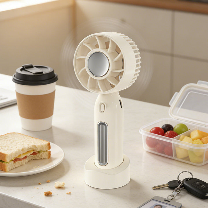 Women's Portable Battery Handheld Fan with Innovative Cooling Technology Stornfield