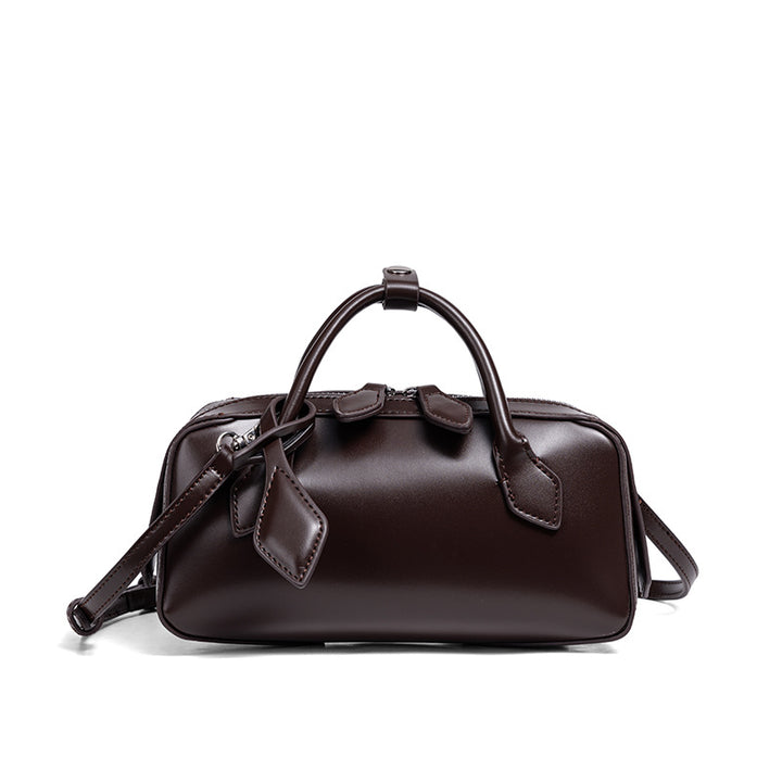 Structured Leather Mini Satchel Stornfield
