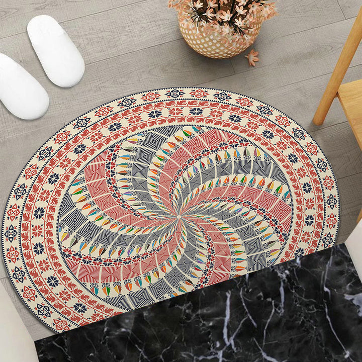 Round Geometric Area Mat Stornfield