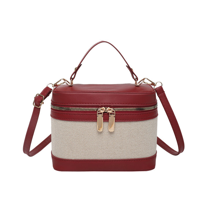 WoChic Leather and Fabric Crossbody Bag Stornfield