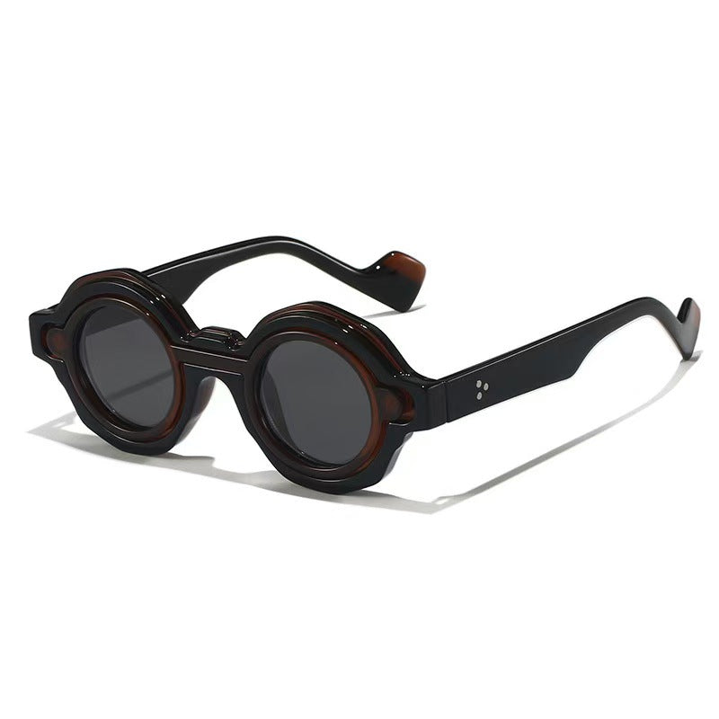 Ladies fashionable sunglasses with unique round design Stornfield