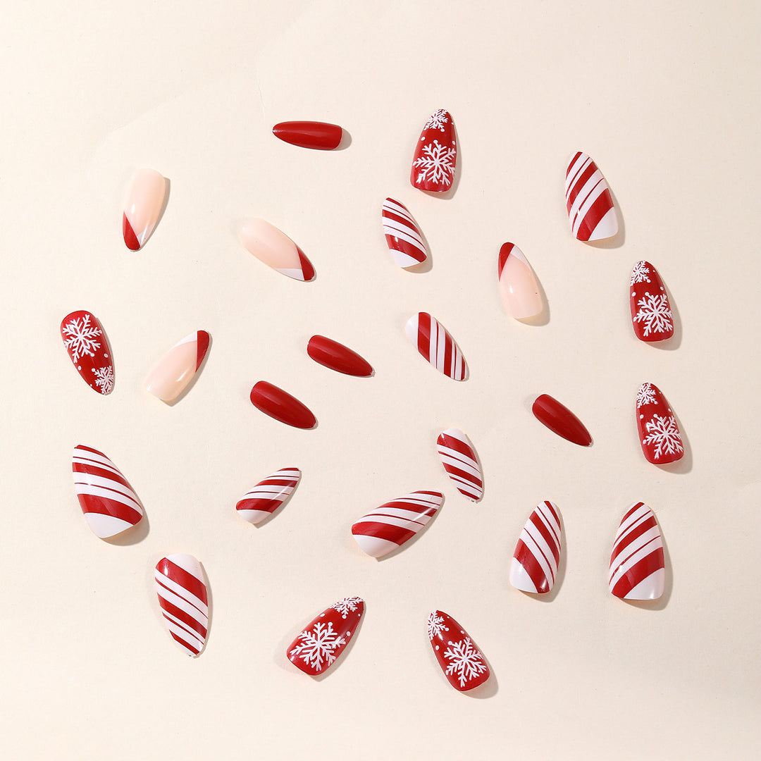 Holiday-Inspired Acrylic Nail Art Stornfield