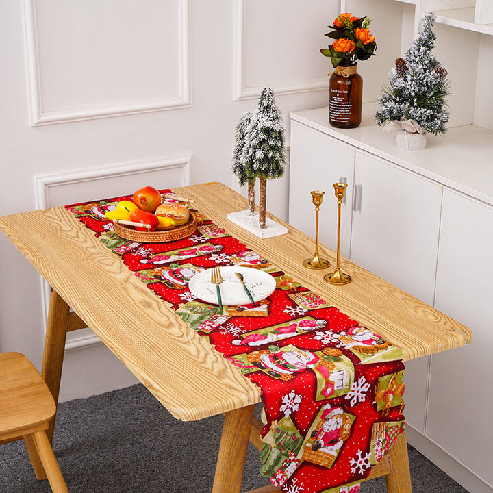 Festive table runner with Christmas motifs Stornfield