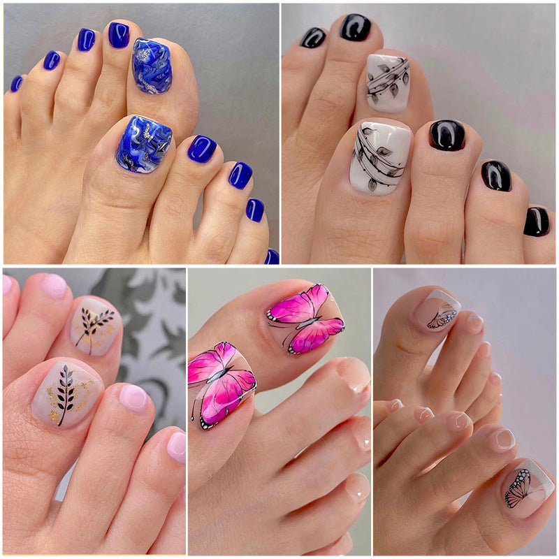 Artistic Toenail Design with Divine Butterfly Design Stornfield