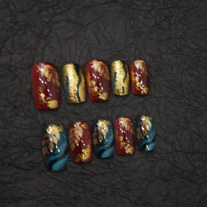 Premium Decorative Press-On Nail Set