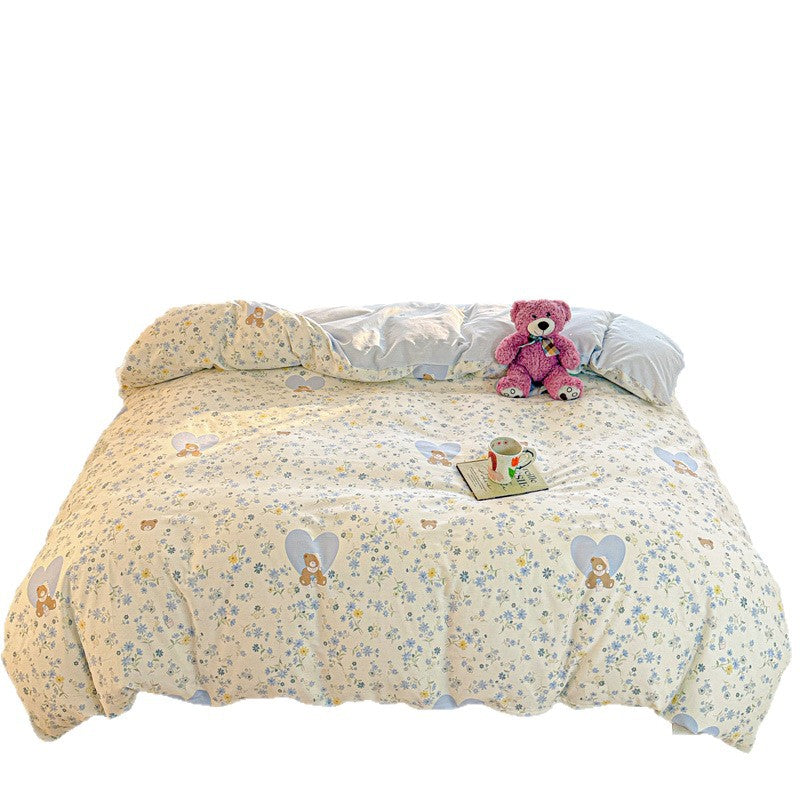 Children's Playful Floral Duvet Cover Set