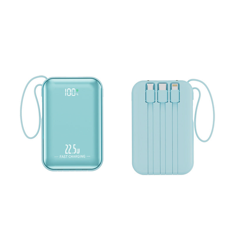 Portable power bank with fast charging and integrated cable system Stornfield
