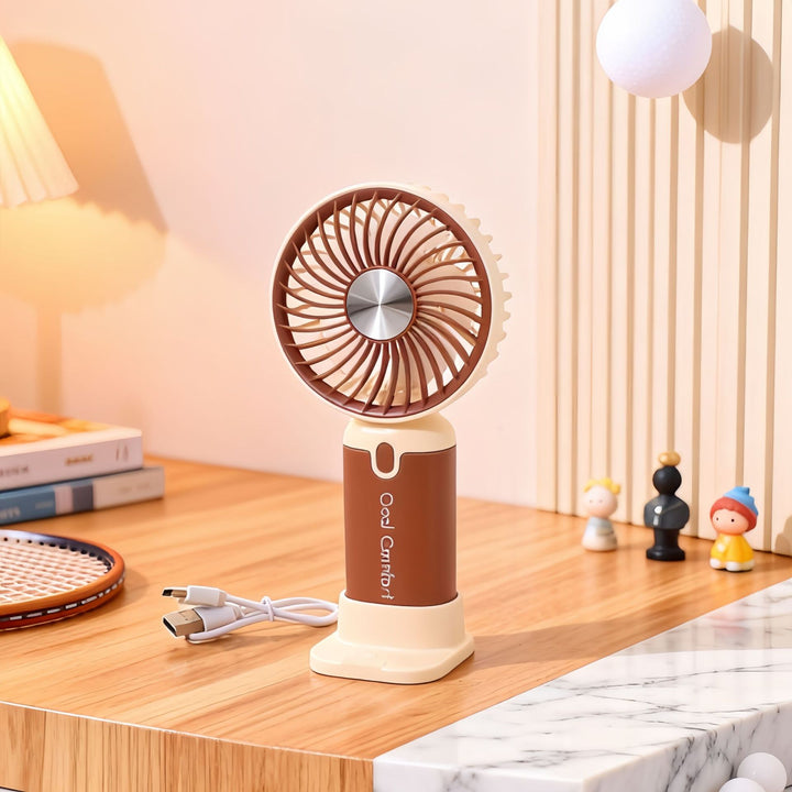 Women's Portable Hand Fan with USB Charging Function Stornfield