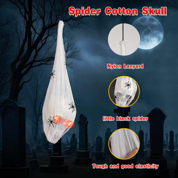 Creepy Hanging Ghost Decoration with Glowing Eyes Stornfield
