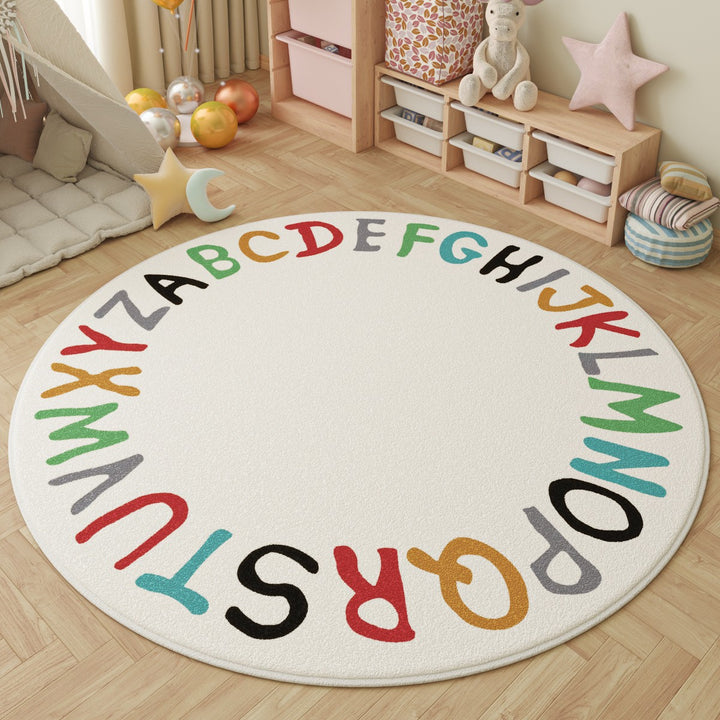 Children's Fun-Themed Round Area Mat Stornfield