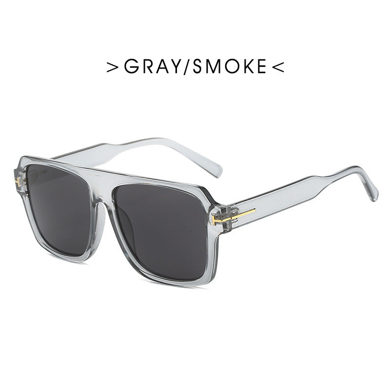 Women's square sunglasses with stylish, transparent frame Stornfield