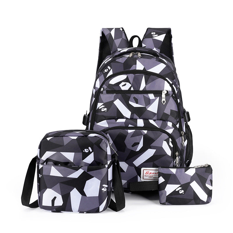 Versatile backpack set with creative geometric patterns Stornfield
