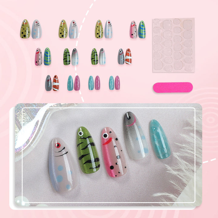 Artistic Marine Life Press-On Nail Art Stornfield