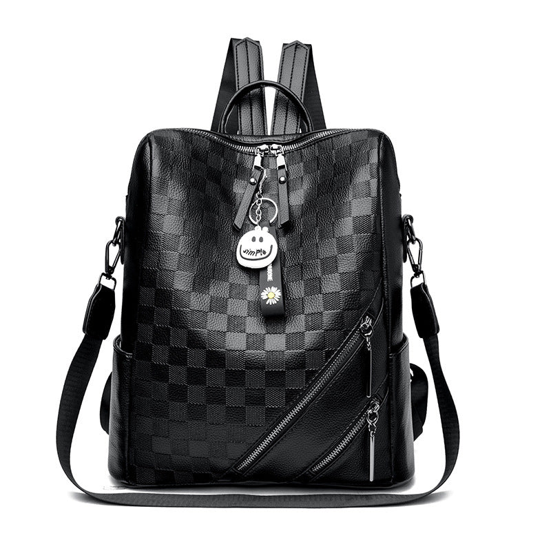 Checkered Pattern Stylish Backpack Stornfield