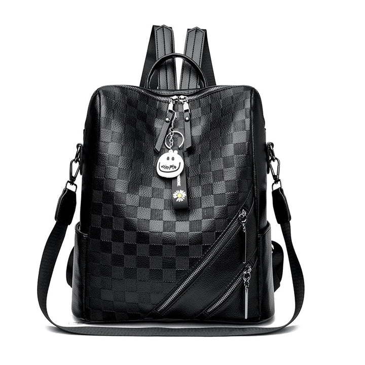 Checkered Pattern Stylish Backpack Stornfield