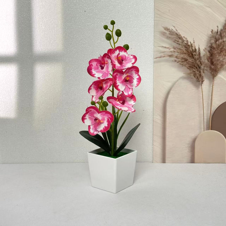 Elegant Artificial Orchid Plant for Tabletop Home Decor