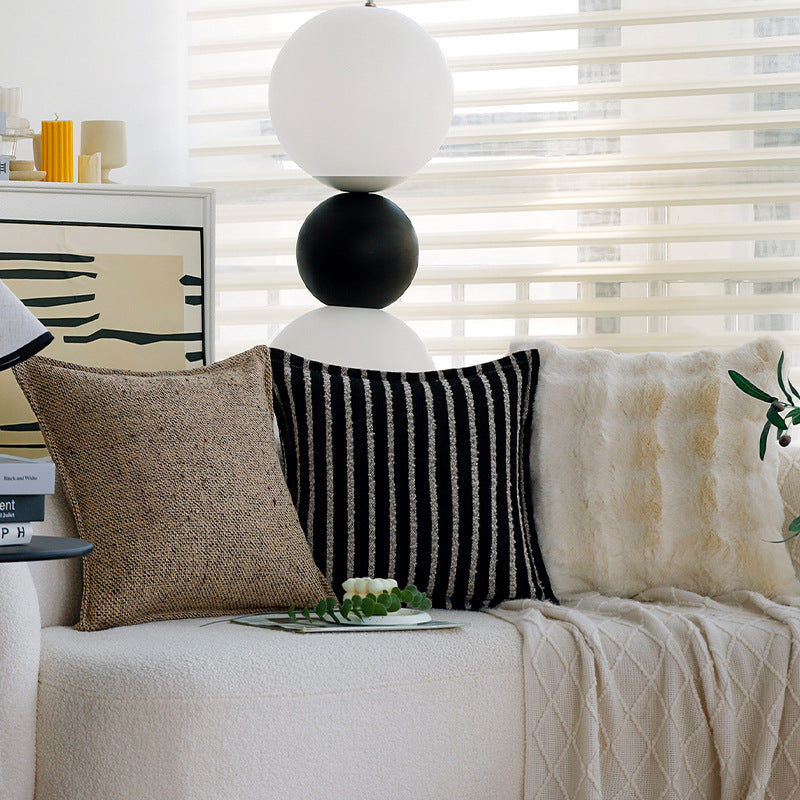 Elegant and hand-woven decorative pillow