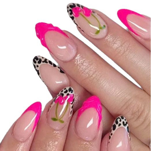 Artistic Floral Tip Nail Enhancements Stornfield