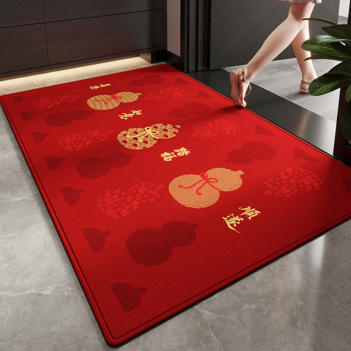 Playful Dog-Themed Welcome Mat