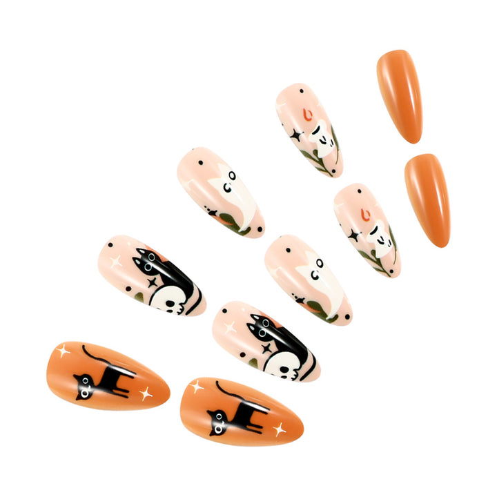 Artistic Press-On Nail Art With Whimsical Animal Designs Stornfield