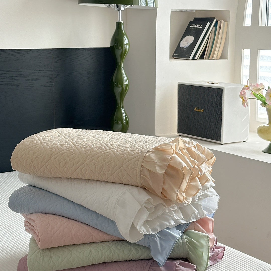 Quilted Cotton Bedspread Set