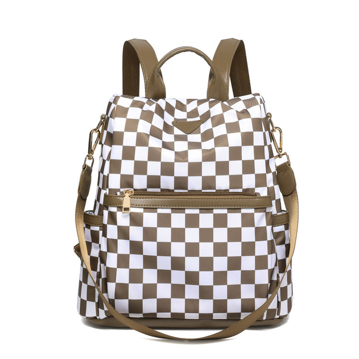 Stylish Checkered Backpack Stornfield